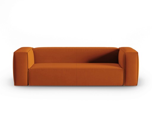 Canapea 4 locuri, Mackay, Cosmopolitan Design, 230x94x73 cm, catifea, teracota