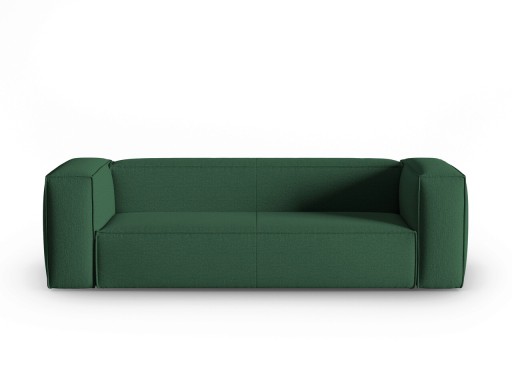 Canapea 4 locuri, Mackay, Cosmopolitan Design, 230x94x73 cm, catifea tricotata, verde