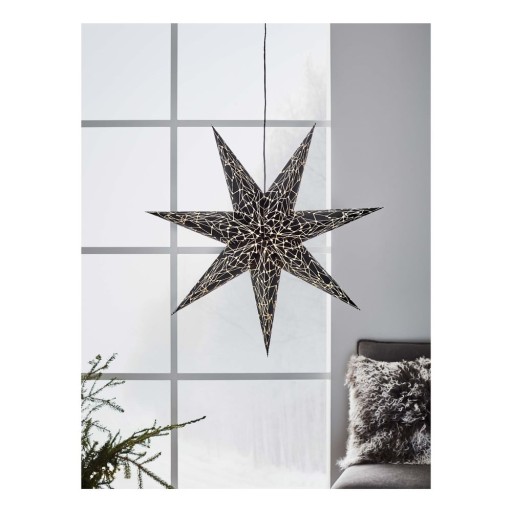 Decorațiune luminoasă de Crăciun neagră Karla – Markslöjd