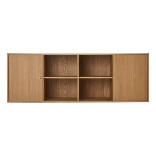 Comodă în culoare naturală joasă cu aspect de lemn de stejar suspendată 176x61 cm Mistral – Hammel Furniture