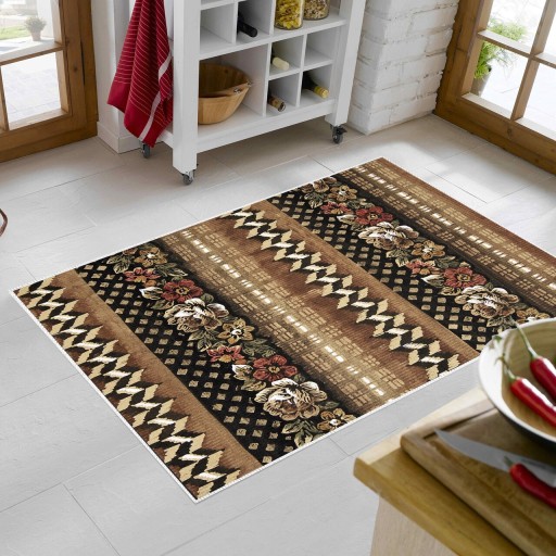 Covor, Mu127, 80x150 cm, Poliamida, Cafeniu