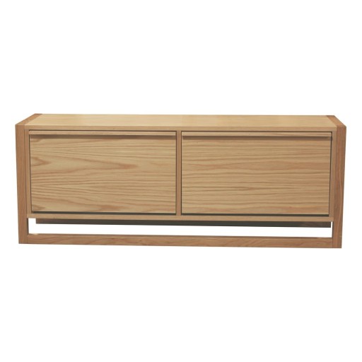 Pantofar în culoare naturală cu deschidere înclinată cu bancă cu aspect de lemn de stejar NewEst – Woodman