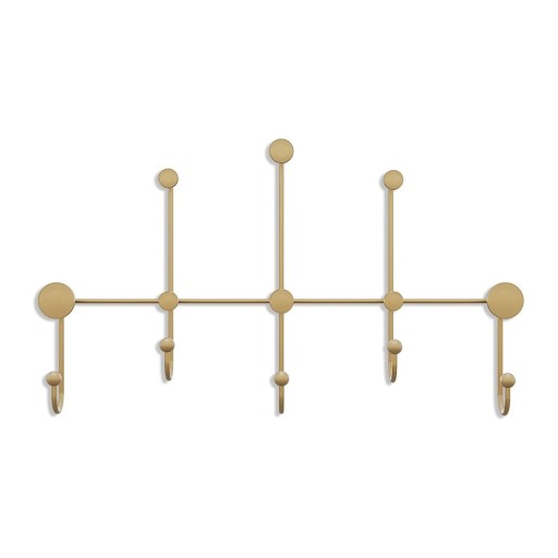 Cuier de perete auriu din metal Dama – Kalune Design