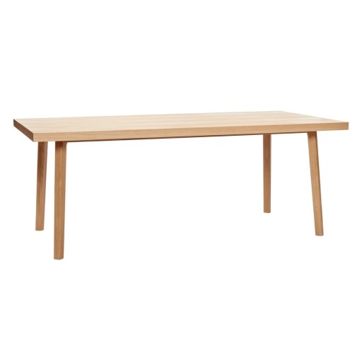 Masă de dining cu aspect de lemn de stejar 100x200 cm Herringbone – Hübsch