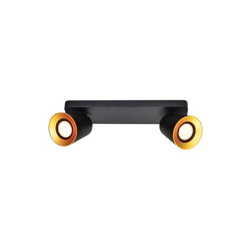 Plafonieră neagră cu abajur din metal 9x31 cm Elli – GTV