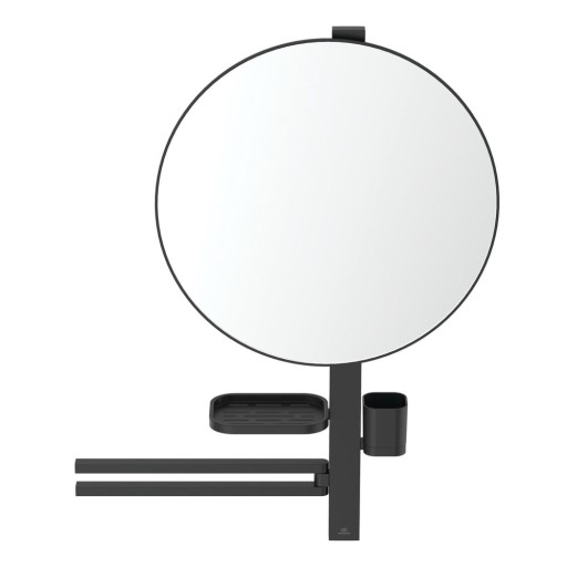 Oglindă de perete cu raft/cu cuier ø 51 cm ALU+ – Ideal Standard