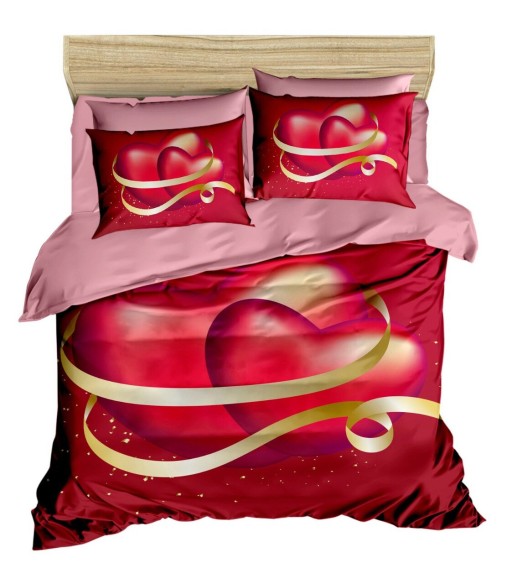 Lenjerie de pat dubla 3 piese, 153, Pearl Home, Poliester Satinat
