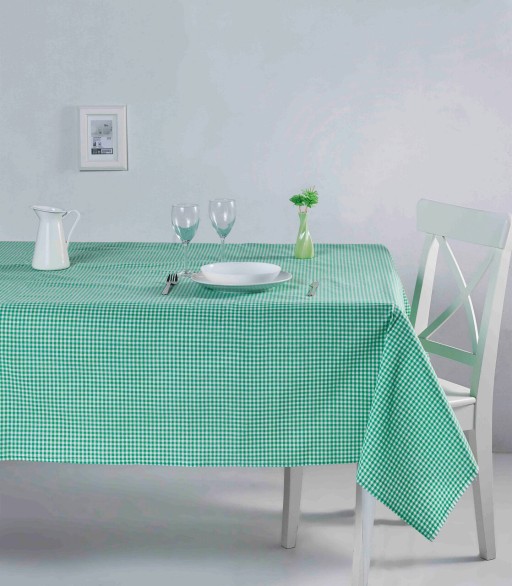Fata de masa, DC Home, 198DCH1134, Bumbac, 170x220 cm, Verde