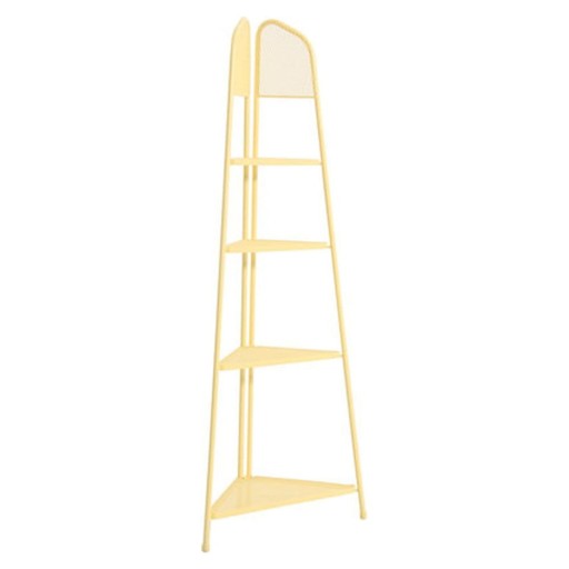 Etajeră metalică pe colț pentru balcon, înălțime 180 cm, galben MWH - Garden Pleasure