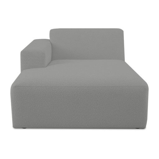 Modul pentru canapea gri cu tapițerie din stofă bouclé (cu colț pe partea stângă ) Roxy – Scandic