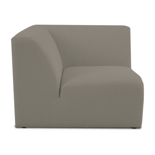 Modul pentru canapea maro deschis cu tapițerie din stofă bouclé (cu colț variabil) Roxy – Scandic