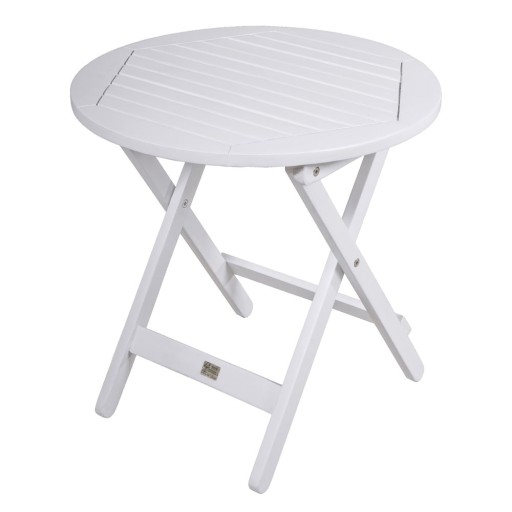Masă auxiliară de grădină rotundă din lemn de eucalipt ø 50 cm Mesa – Garden Pleasure