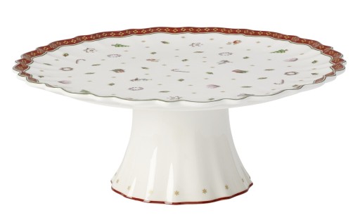 Platou pentru prajituri, Villeroy &amp; Boch, Toy&#039;s Delight, 28 cm, portelan premium