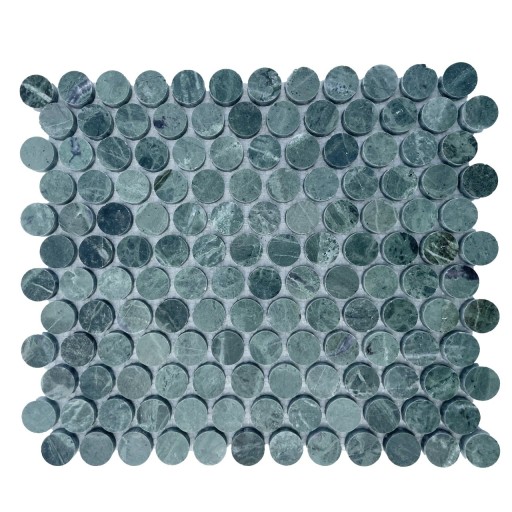 Mozaic Marmura Teos Green Penny Polisat, 30.5 x 28 cm