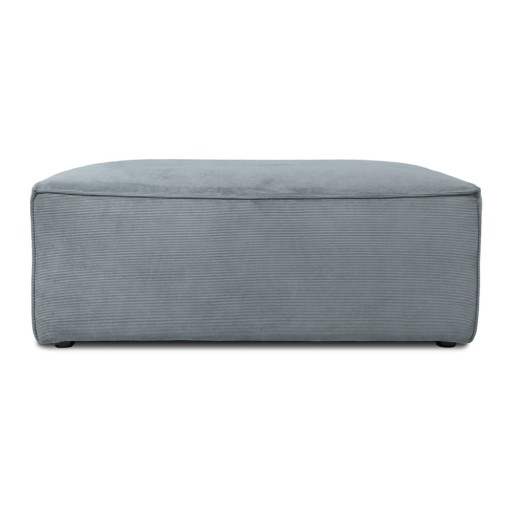 Taburet modular gri cu tapițerie din catifea reiată Sting – Scandic