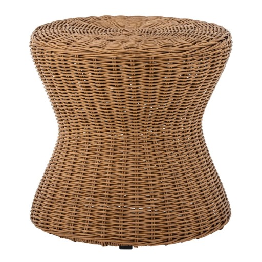 Masă auxiliară de grădină rotundă din ratan artificial ø 53 cm Roccas – Bloomingville