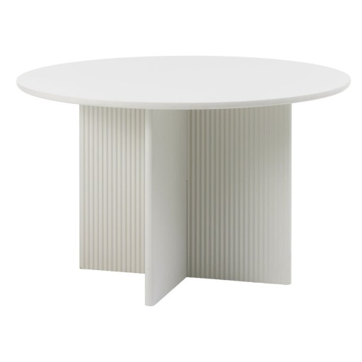 Masă de dining gri deschis rotundă ø 110 cm Palma – Unique Furniture