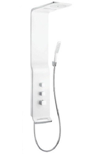 Panel dus Hansgrohe Raindance Lift cu baterie termostatata  alb/crom