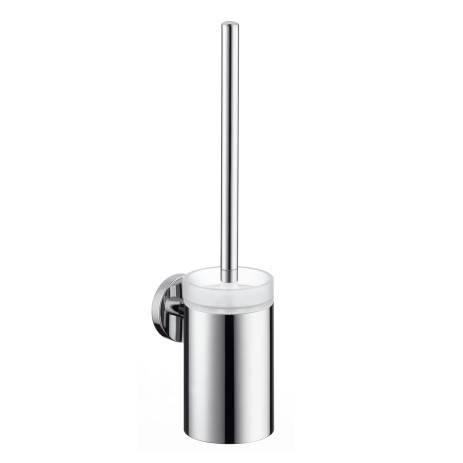 Suport cu perie wc Hansgrohe Logis  crom