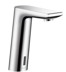 Baterie lavoar Hansgrohe Metris S electronica  alimentare la retea  fara ventil  crom