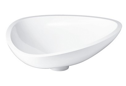 Lavoar asimetric tip bol Axor Massaud 80cm  fara orificiu baterie  fara preaplin  montare pe blat