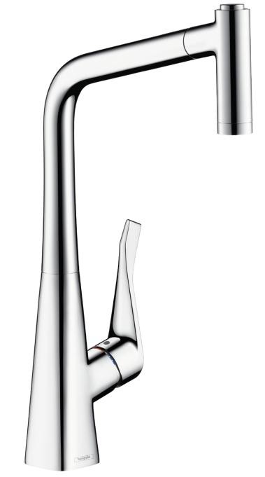 Baterie bucatarie Hansgrohe Metris 320  dus extractibil