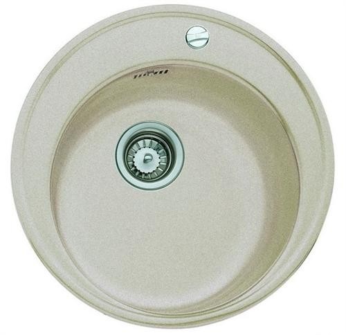 Chiuveta bucatarie tegranit Teka Centroval 45 TG rotunda  d 510mm  Topasbeige