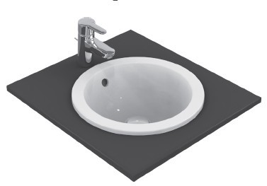 Lavoar Ideal Standard Connect Sphere 38x38cm  fara orificiu baterie