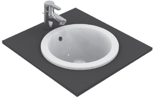 Lavoar Ideal Standard Connect Sphere 48x48cm  fara orificiu baterie