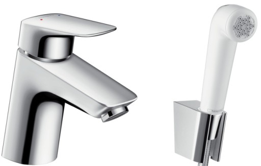 Baterie lavoar Hansgrohe Logis cu dus tip bideu pentru igiena intima  fara ventil