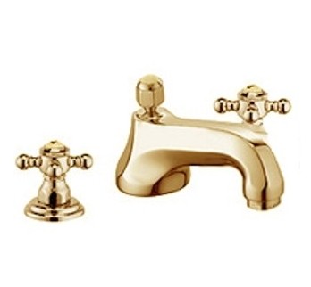 Baterie lavoar Kludi 1926 din 3 elemente  pipa 14.5cm  ventil pop-up  gold