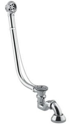 Sifon click-clack cu preaplin Besco Retro pentru cazi freestanding  crom