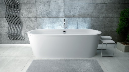 Cada freestanding Besco Victoria 185x83cm  alb