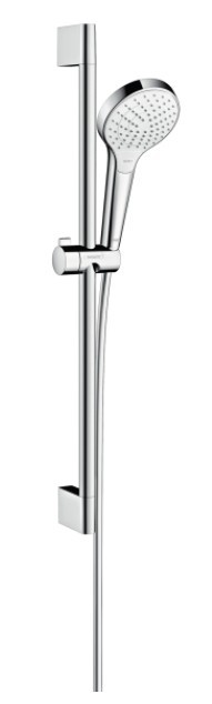 Set de dus Hansgrohe Croma Select S Vario cu bara de 65cm  culoare alb-crom