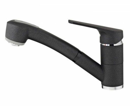 Baterie bucatarie Teka MTP 978  dus extractibil cu doua tipuri de jet  granit Schwarzmetallic