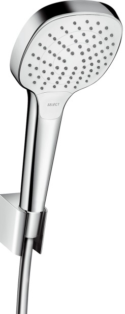 Set dus Hansgrohe Croma Select E Vario Porter cu para 110mm  agatatoare si furtun 1 25m  alb/crom
