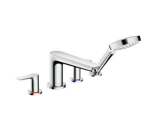 Baterie cu montaj pe cada Hansgrohe Talis E cu 4 elemente