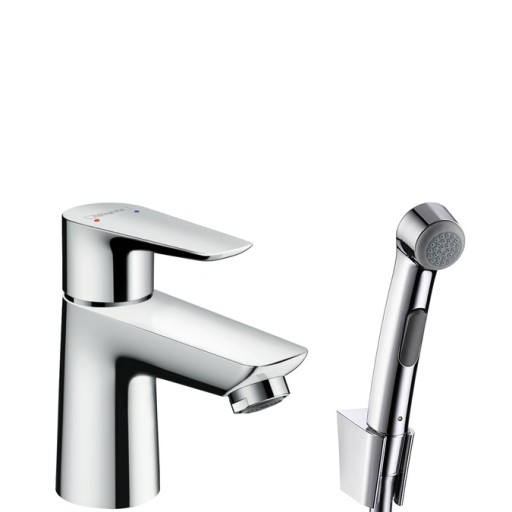 Baterie lavoar Hansgrohe Talis E cu dus tip bideu pentru igiena intima  ventil push-open