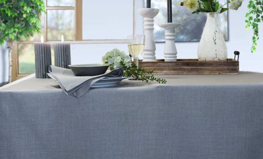 Fata de masa Sander Basics Loft 135x220cm  protectie anti-pata  42 Silver Grey