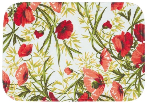 Suport farfurii Sander Garden Bistro Alvor 35x50cm oval  acoperire acrylica  01 Red