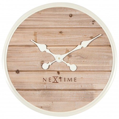 Ceas de perete NeXtime Plank 50cm  white