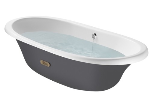 Cada fonta ovala freestanding Roca Newcast 170x85cm gri