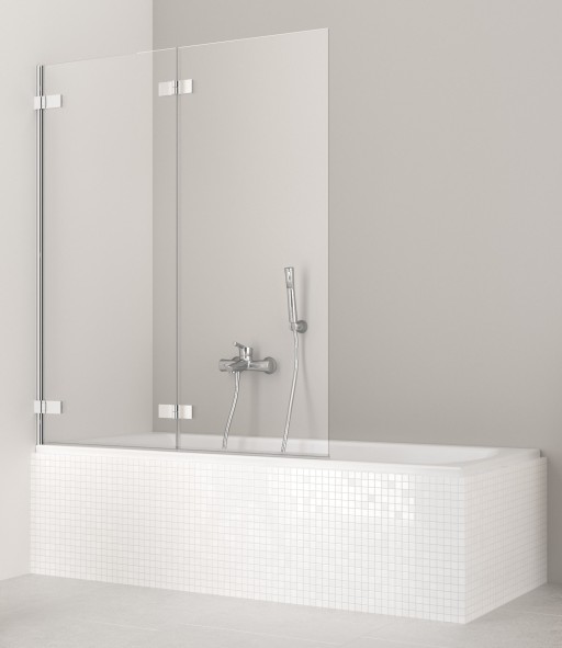 Paravan cada Radaway Arta PND 130 L  doua elemente mobile  130x150cm  deschidere stanga  profil Chrome+