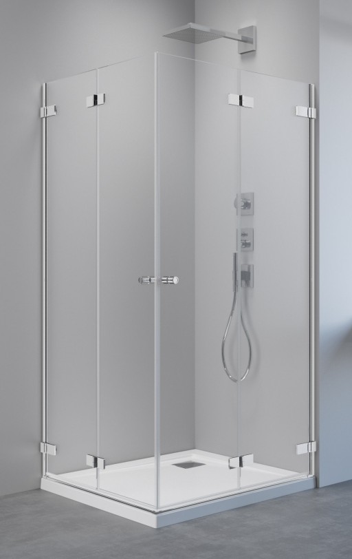 Usa de dus Radaway Arta KDD B 80cm deschidere dreapta  profil Chrome+