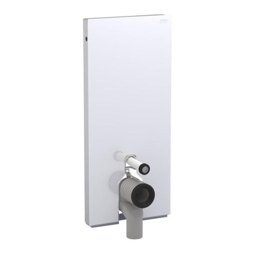 Rezervor wc Geberit Monolith aparent pentru wc pe pardoseala  114cm sticla alba