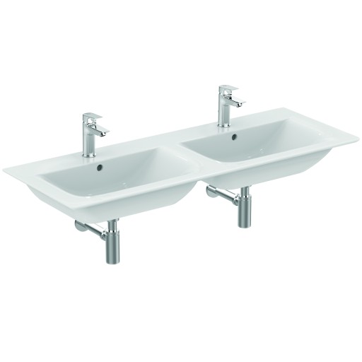 Lavoar dublu Ideal Standard Connect Air 124x46cm  montare pe mobilier