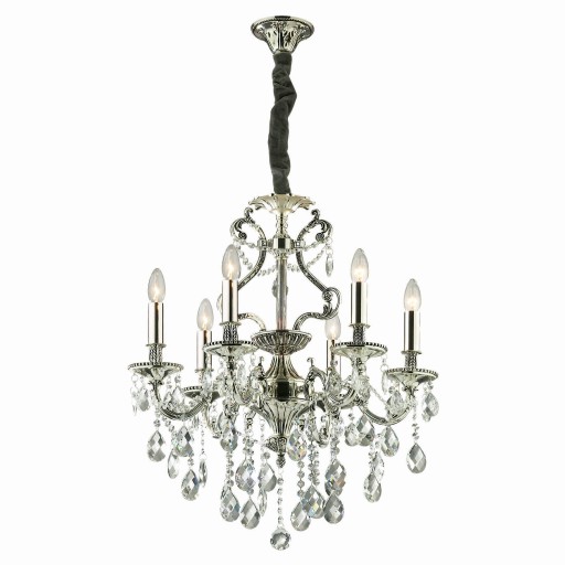 Lustra Ideal Lux Gioconda SP6  6x40W  62x93-118cm  argintiu
