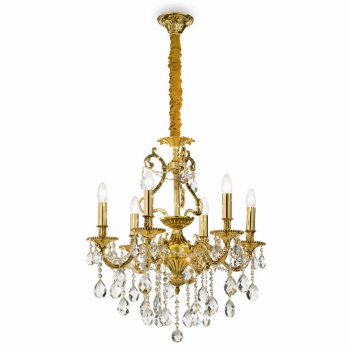 Lustra Ideal Lux Gioconda SP6  6x40W  62x93-118cm  auriu