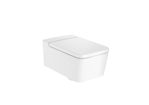 Vas WC suspendat Roca Inspira Square Rimless 370x560cm  alb