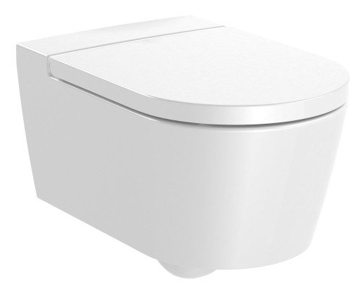 Vas WC suspendat Roca Inspira Round Rimless 370x560cm  alb